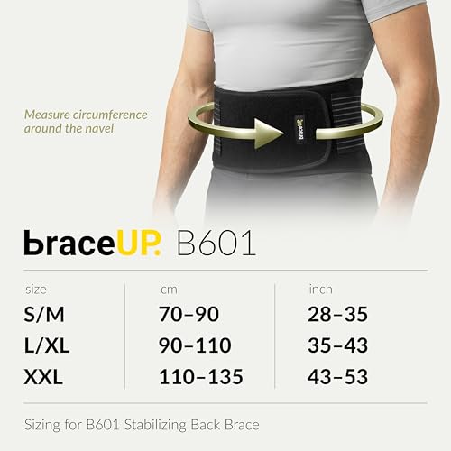 Interior view of BraceUP back support with silicone strips