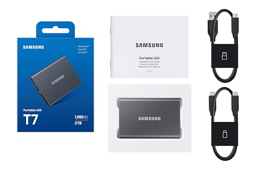 Durable aluminum unibody of Samsung T7 Portable SSD