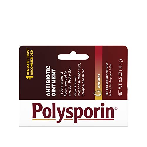Back of the Polysporin ointment tube with instructions