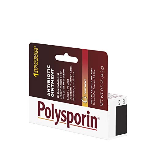 Polysporin 0.5 oz tube with cap removed