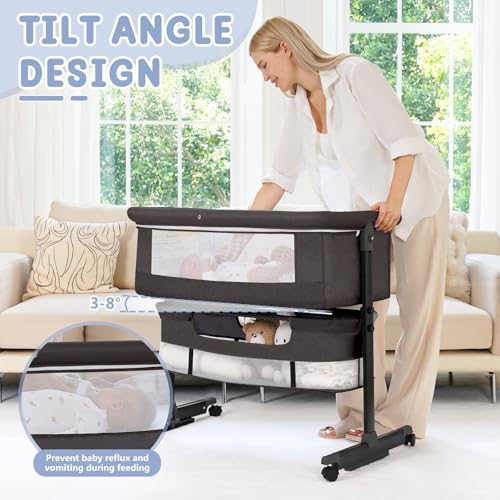 Breathable mesh sides of the Semphis C968 bassinet