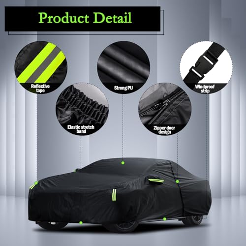 Reflective stripes on Migaven auto cover