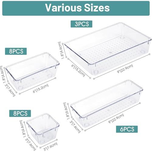 WOWBOX clear bin size variety display