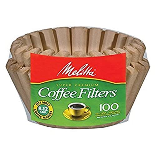Natural brown coffee filter basket paper texture