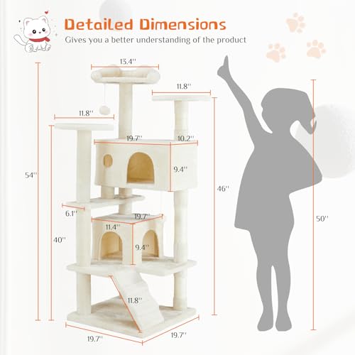 Sweetcrispy cat tower sisal scratching posts