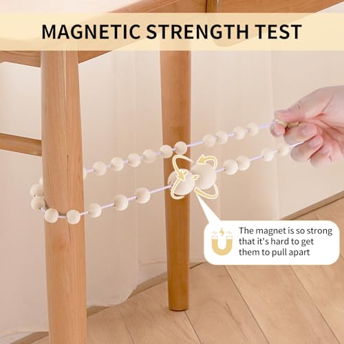 KLOGTSIND wood bead curtain holdbacks packaging