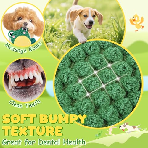 XIUGOAL plush frog squeaky toy for dogs