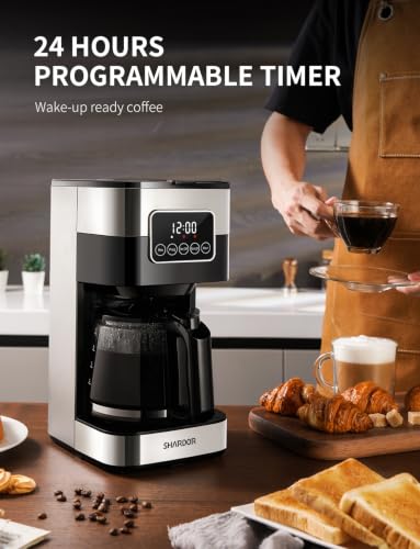 SHARDOR coffee maker LCD touch screen interface