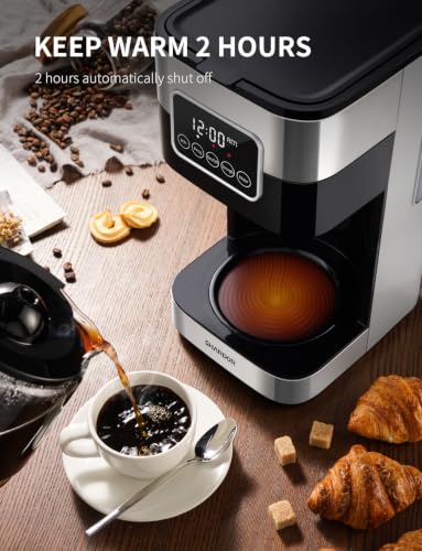 SHARDOR 10-Cup coffee maker carafe and warming plate