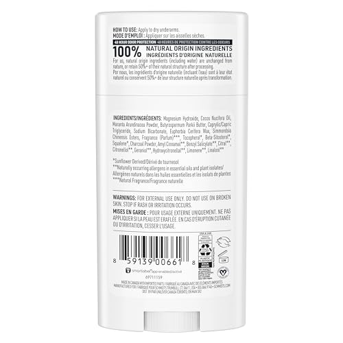 Schmidt's natural deodorant stick with charcoal