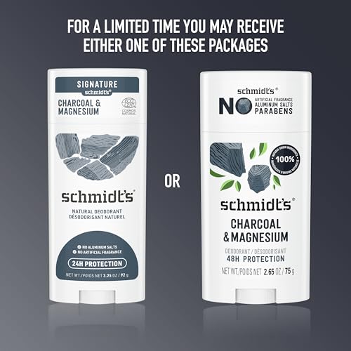 Schmidt's deodorant box packaging