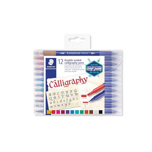 STAEDTLER Double Ended Calligraphy Duo Markers 12 count set packaging
