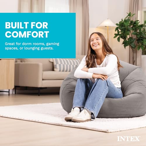 Intex Beanless Bag chair folded for storage