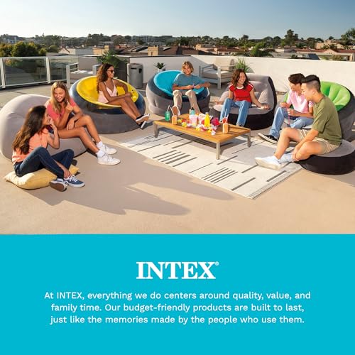 Back view of Intex adult beanless chair