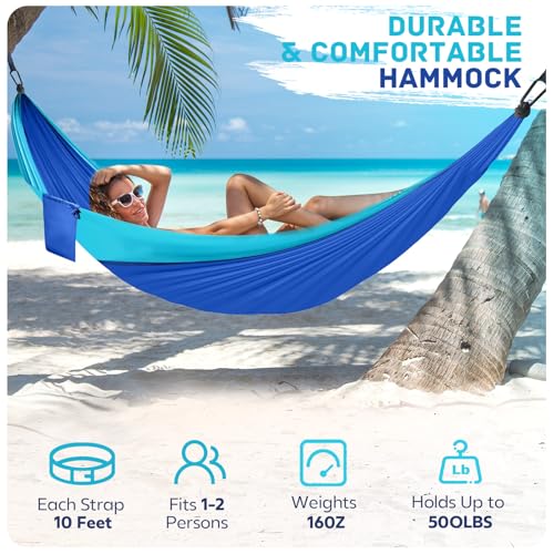 Sturdy tree straps included with PUPTILY hammock