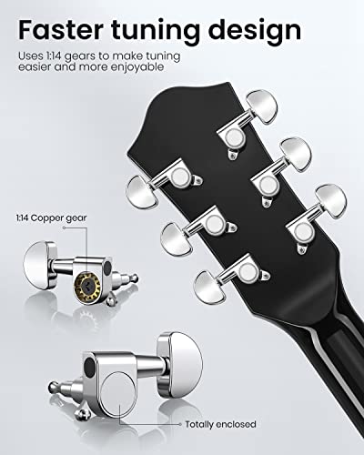 Moukey acoustic guitar included tuning accessories
