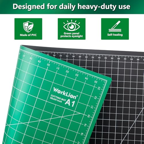 Close up of WORKLION grid lines and angle guides