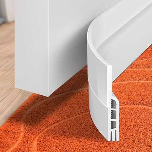 Holikme 41 inch door draft stopper white profile