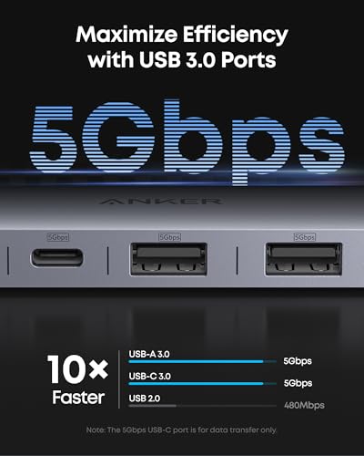 Anker 7-in-1 adapter gray finish