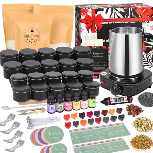SAEUYVB Candle Making Kit full contents