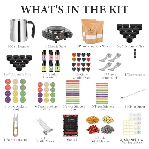 Electric hot plate and melting pot for candle making
