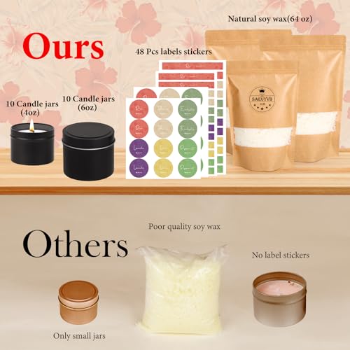 Candle tins and wick preparation tools