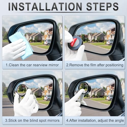 Mirrors attached to car side mirror