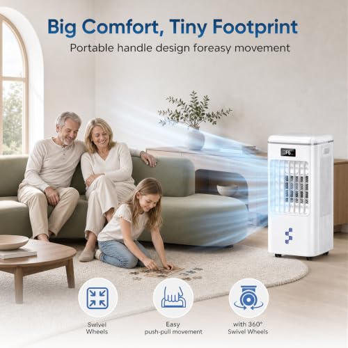 Evaporative air cooler with remote control