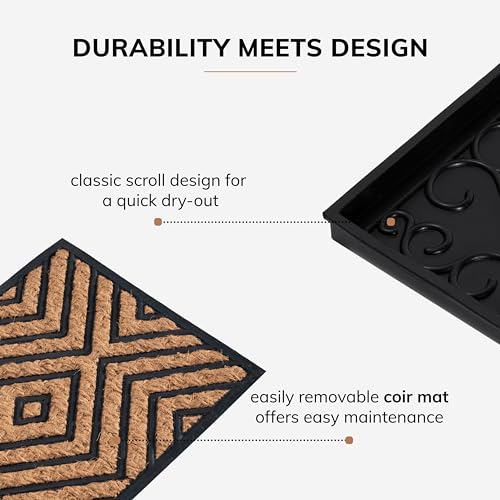 Rubber edge and diamond pattern detail