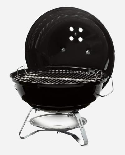 Weber Jumbo Joe portable grill assembled dimensions view