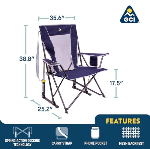 GCI Outdoor Comfort Pro Rocker beverage holder detail