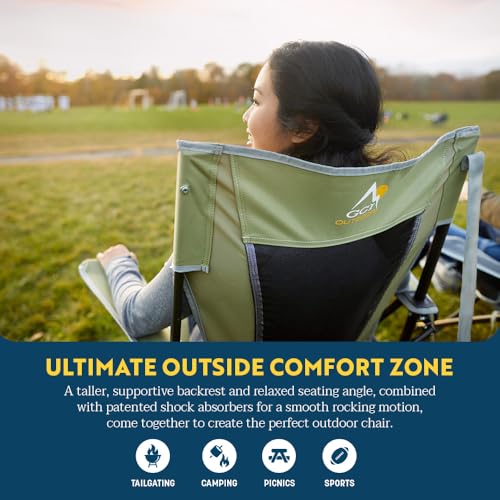 GCI Outdoor Comfort Pro Rocker showing rocking mechanism