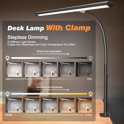 Airlonv 17-inch desk lamp mounting clamp