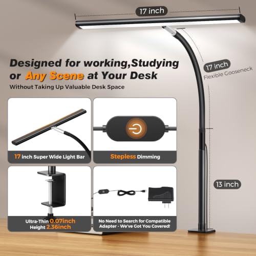 Adjustable gooseneck feature on Airlonv lamp