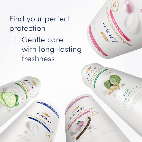 Four pack of Dove Cool Essentials deodorant sticks