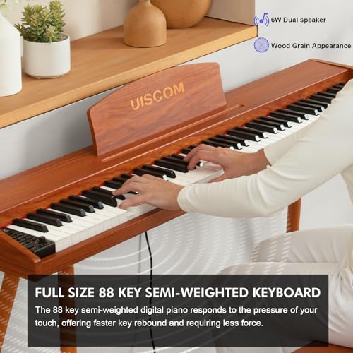88-key semi-weighted piano keyboard