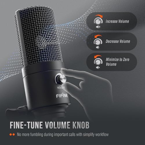FIFINE K669B microphone with USB cable