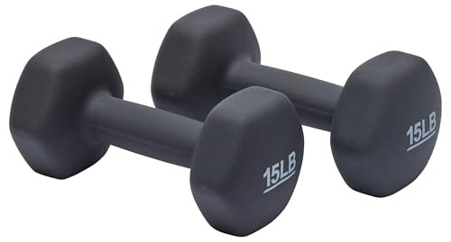 Basics 15 pound neoprene dumbbell pair