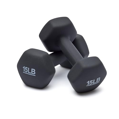Dark grey hexagon dumbbell side profile