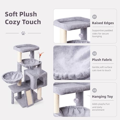 Close up of cat condo and scratching pads