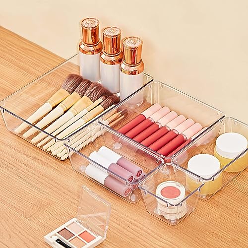 Top view of SMARTAKE 13-piece organizer tray assortment