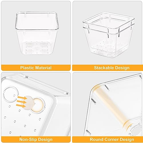Organized bathroom vanity using SMARTAKE clear trays