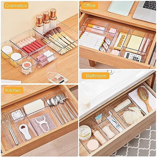 Stackable design of SMARTAKE drawer organizer collection