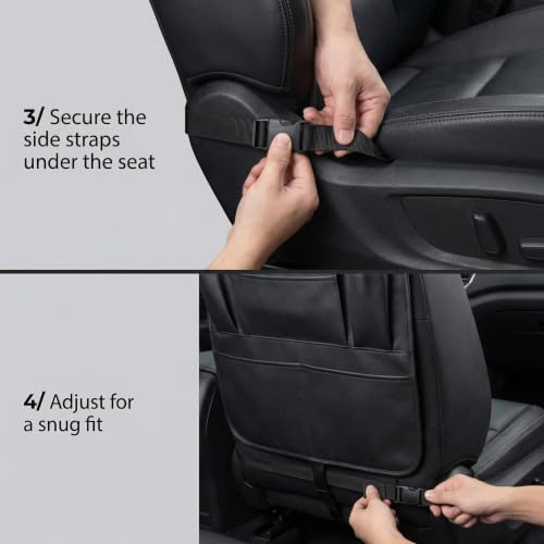 Universal fit car organizer in SUV backseat