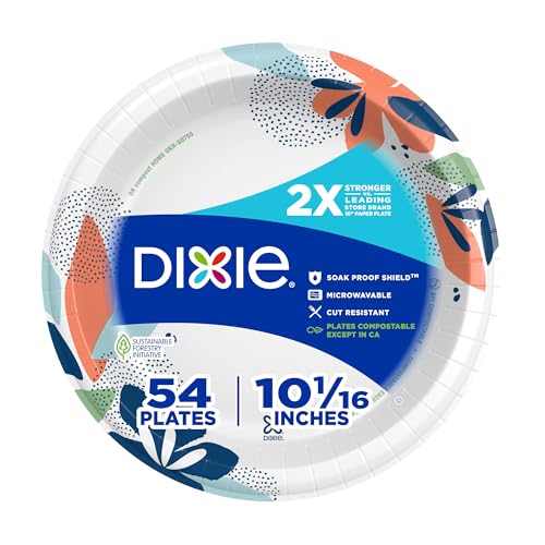 Dixie 10 inch paper plate pack