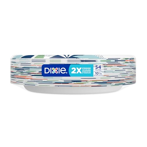 Durable Dixie plate holding food