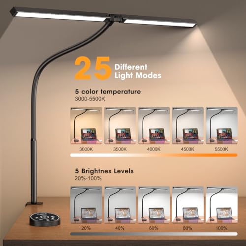 Close up of Pzloz desk lamp control remote