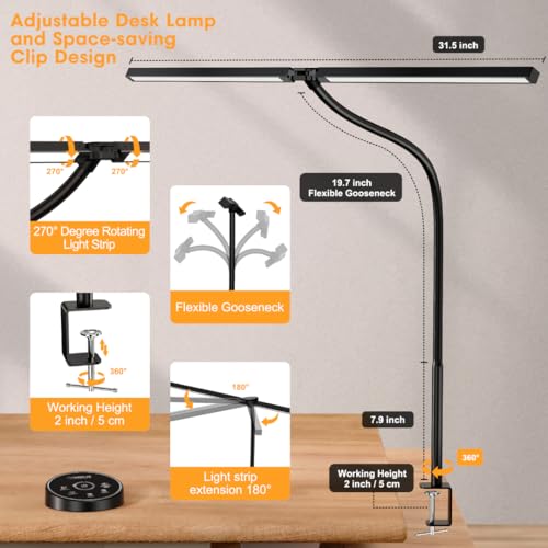 Pzloz LED lamp showing rotatable head