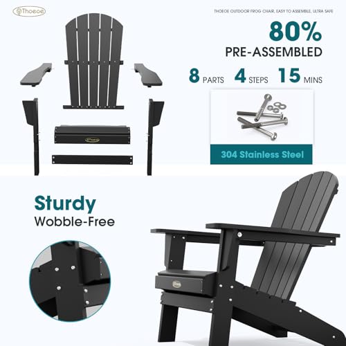 THOEOE HDPE chair showing stable unibody construction