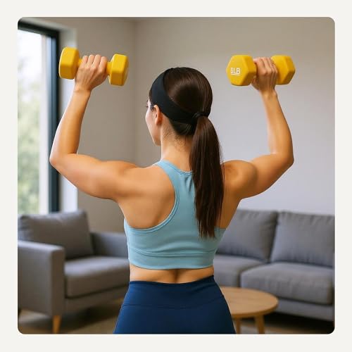 Basics yellow workout dumbbell